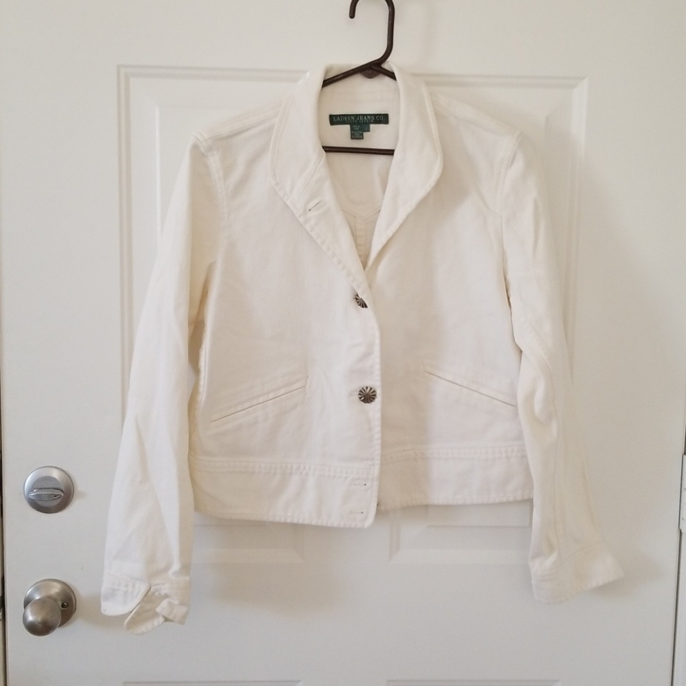 White denim jacket